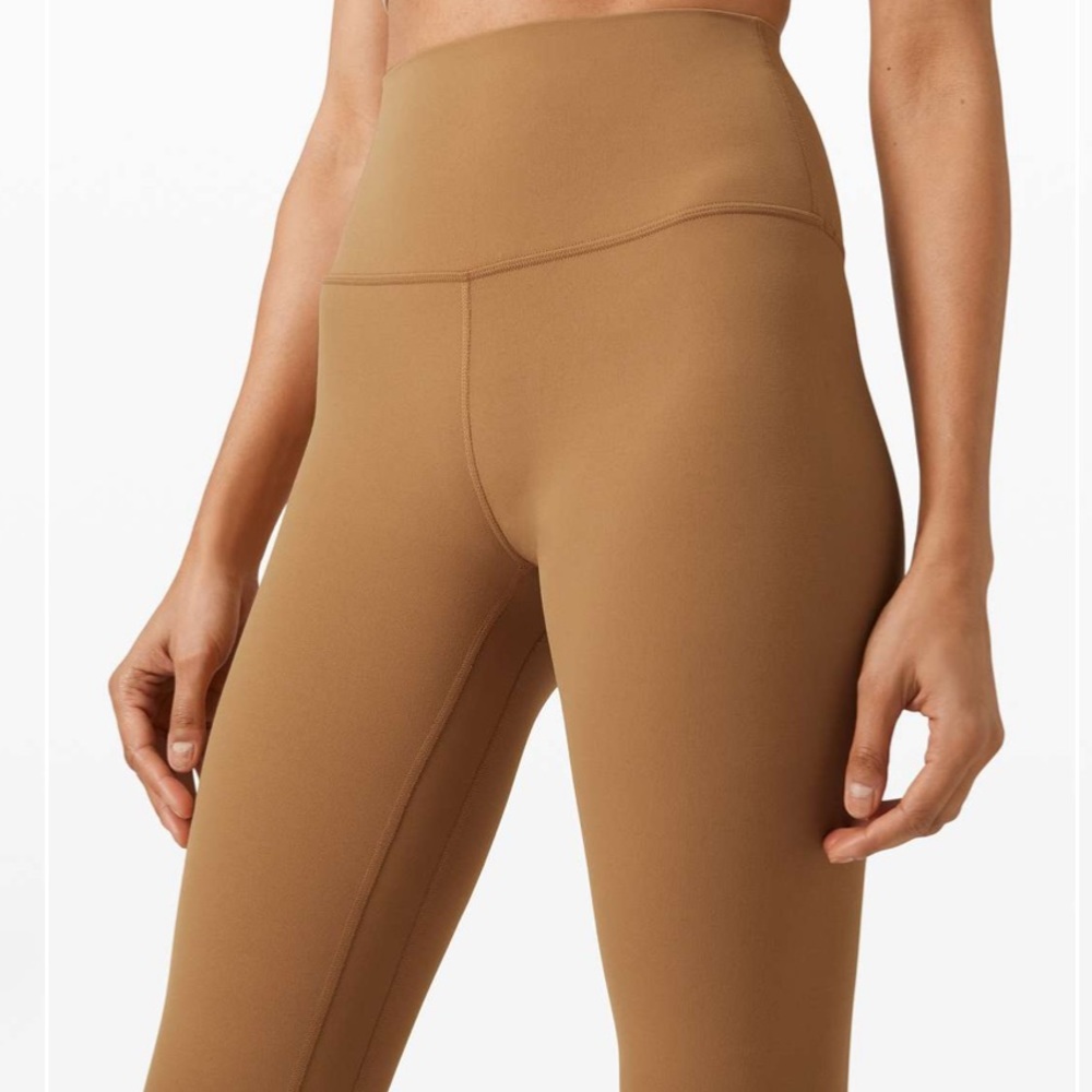 Lululemon Align High-rise 25” in Saddle Brown size 6